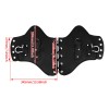HDBUBALUS PU Leather Heat Saddle Black Shield Deflector Fits For