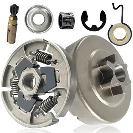 Sprocket Clutch 3/8" for Stihl 017 018 019 019T 021 023 025 MS170 MS172 MS180 MS190 192 CE, MS210 MS230 MS250 MS191 MS211 Chainsaw with Washer E-Clip Kit