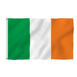 100D Ireland Polyester Flag,Irish National Flag 3x5 FT – Outdoor Decor Flags Vivid Color, All Weather, Double Stitched Ireland Patiotic Decoration Flags with Sturdy Brass Ring.