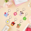 Xandova 46 Pcs Cute Keychains for Kids, Random Different Cartoon