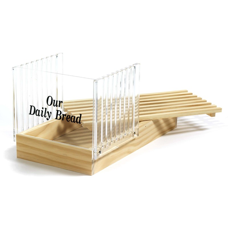 Norpro Bread Slicer with Crumb Catcher Brown .5in/1.25cm