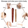 Cisixin Pack of 2 Wooden Massage Sticks, Trigger Point Massager