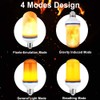 6W E26 LED Flame Effect Light Bulb - 4 Modes
