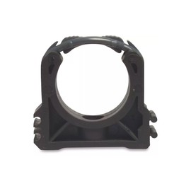 tecuro Pipe Clamp 75 mm Black PP Pipe Clamp for PVC-U and Poolflex Pipes Temperature Resistant up to 75 °C, Expandable, RSPP - 75