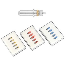 Cutter Blade Pack of 15 Red Yellow Blue 30/45/60 Degree Vinyl Plotter Cutter Blade with Blade Holder for All Standard Cast and Cutter