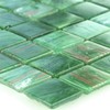 Glass Effect Mosaic Tile Gold Star Green