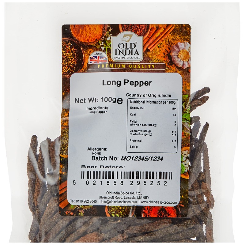Old India Long Pepper 100g
