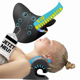 EZSIDE Neck Stretcher, Relaxation Pillow for Neck (Black)