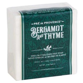 Pre de Provence Bergamot & Thyme 200 Gm (7 ounce) Shea Butter Soap Bar