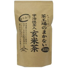 Oigawa Tea Garden Tea Factory's Mananai Fragrant Brown Rice Tea with Uji Matcha, 11.3 oz (320 g)