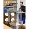 Acrylic Podium Stand with Storage Shelf, 45.5" Modern Clear Lectern