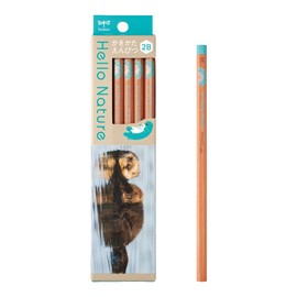 Tombow Hello Nature Children's Soft Lead Pencils, 2B, Sea Otter Pattern, 1 Dozen KB-KHNST2-2B
