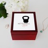 CafePress Kettlebell Queen Memory Keepsake Jewelry Box, 5"x5"x3.75"