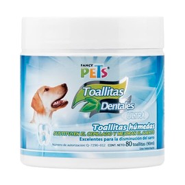Fancy Pets Toallitas Dentales Ultra para Perro con 80 Piezas