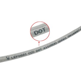 450mm 45cm LE LEFOSSI Motorcycle Reinforced Hydraulic Brake Oil Hose Line Pipe Fitting Stainless Steel Braided Cable For Motorcycle Pit Dirt Bike Enduro Motocross Street Bikes Sport Bikes