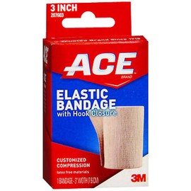 ACE Elastic Bandage with Hook Closure 3 Inch 1 ea ( Pack of 3)