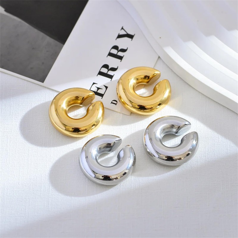 ALRNBY Ear Cuffs Non Piercing Non Tarnish Gold Silver Clip