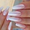 Magic White Pearl Chrome Nail Powder Solid Shell Fairy Glitter