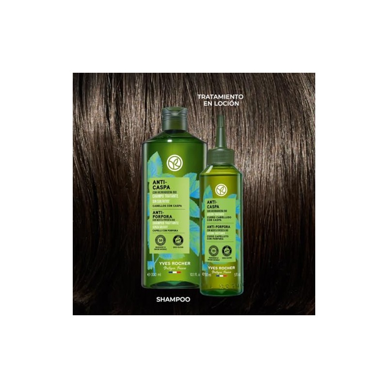 Yves Rocher Tratamiento capilar Anticaspa: Shampoo Anticaspa (300 ml) +
