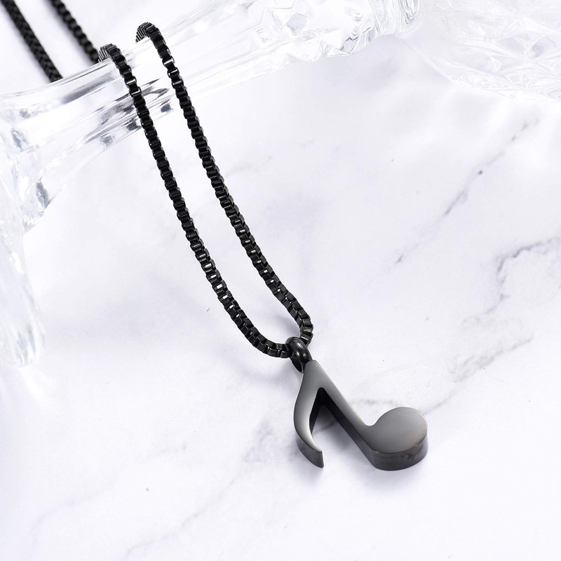 XSMZB Music Note Cremation Jewelry for Ashes Urn Pendant Necklace