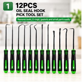 Automotive Pick and Hook Tool Set for O-Ring, Seal and Gasket Removal – 4 to 12 Pieces