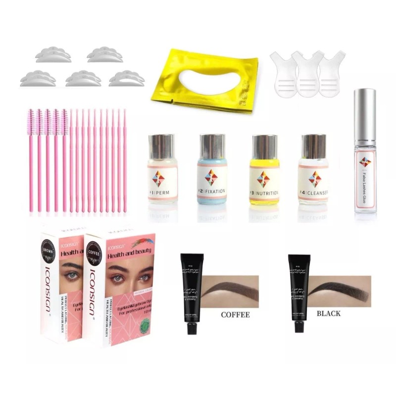 Iconsign Lash Lifting Rizado Pestañas + 2 Pigmentos Cejas Y