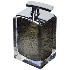 Gedy Antares Soap Dispenser, Resin, Grey, 6.2Â x 8Â x 15.5