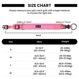 EXCELLENT ELITE SPANKER Premium Dog Collar Ultra Comfort Padded Dog Collar with Quick Release Super Adjustable for All Breeds (PIK-L)