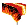 CC HOME 1Pc Fire Party Plastic Tablecloth 54 x 87