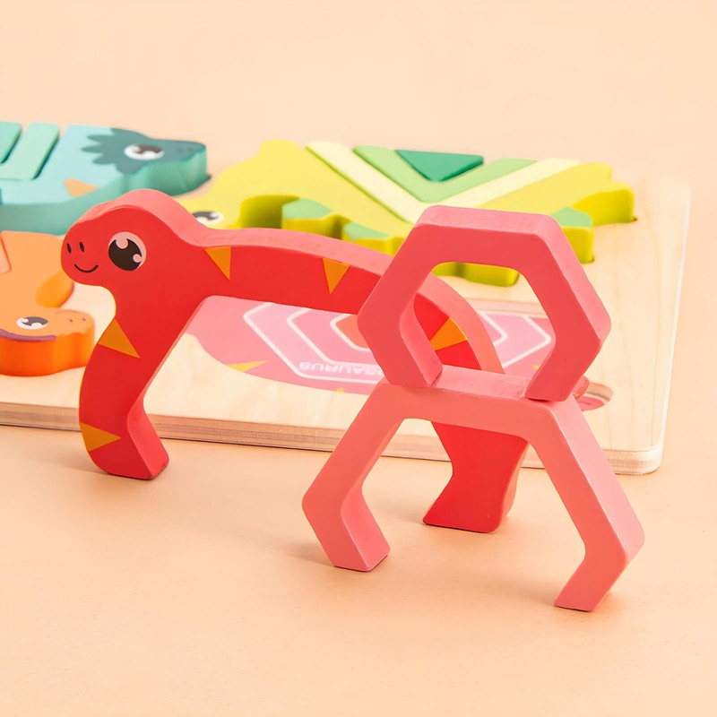 Building Blocks Geometry Puzzle Educational for Shape Color Recognition