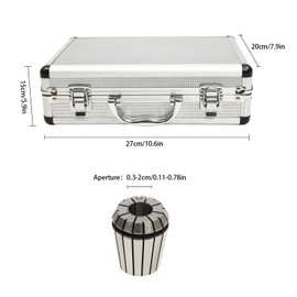 18PCS Spring Collet Set for MT3 ER32 M12 CNC Engraving Machine & Milling Lathe Tools