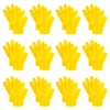 jiebor 12 Pairs Yellow Warm Kids Gloves Winter Gloves Knit