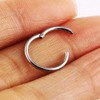 5Pcs 18g Stainless Steel Tiny Sleeper Hoop Earrings for Women