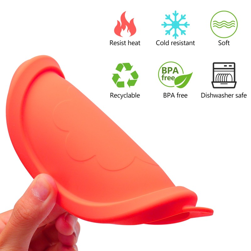 LUVCOSY 2 Cup Silicone Replacement Lids Storage Cover for Pyrex