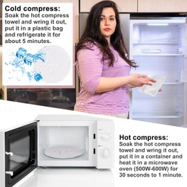 Face Steaming Towel, 4 Pack Reusable Face Towel Cold Hot Compress Facial Steamer Moisturizing Beauty Skin Care Spa Towels for Women Girls Skin Face Care Beauty Salons