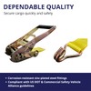 4 Pack 2" x15' Ratchet Strap Tie Down 5000LB J