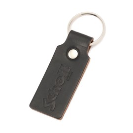 Schott 782-5970019 Horween Leather Key Holder Men's Leather Key Chain, 010 black