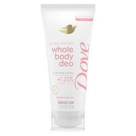 Dove Whole Body Deo Deodorant Cream Raspberry & Rose Aluminum Free 2.5 oz