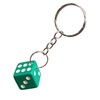 Komonee Green Dice Key Chain Novelty Keyring Casino Playing Game