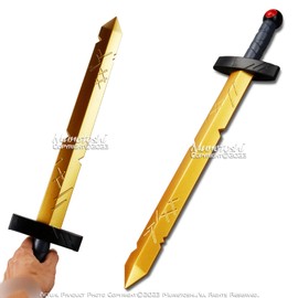 Munetoshi 24” Foam Golden Battle Sword Adventure Fantasy Cosplay Costume Prop