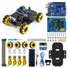 LAFVIN 4WD Mecanum Robot Car Kit Smart DIY Project Compatible