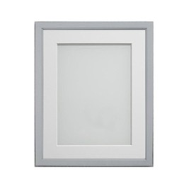 Frame Company Drayton Range 12x10-inch Grey Picture Photo Frame with White Mount For Image Size 10x8-inch