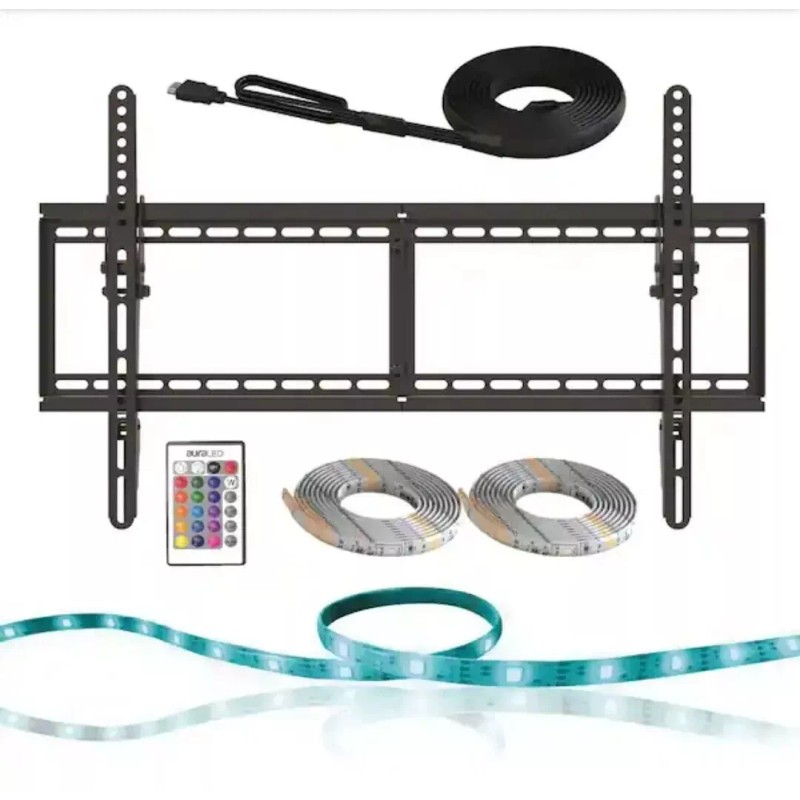 TZUMI Aura LED 65 in. TV Mount Combo 18-PC with