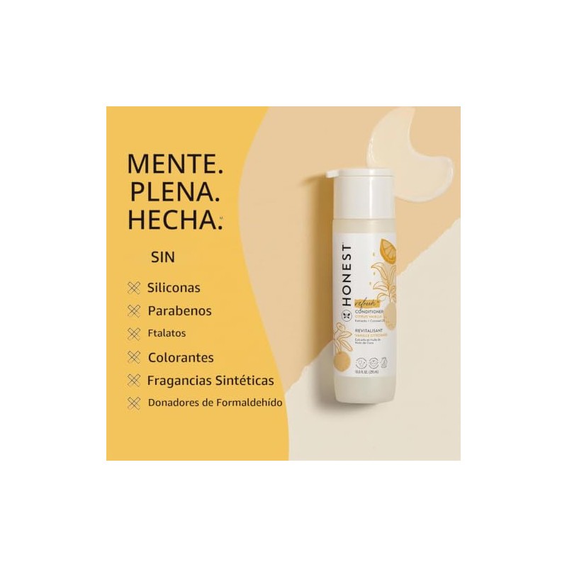Honest Perfectly Gentle Acondicionador hipoalergénico con botánicos naturalmente derivados, vainilla