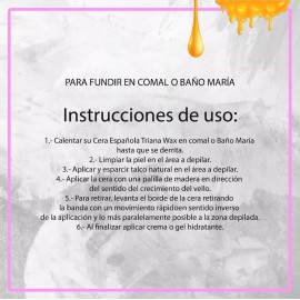 Triana Wax Cera Española Triana Wax 900gr - 10 Piezas Mayoreo