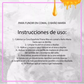 Triana Wax Cera Española Triana Wax 900gr - 10 Piezas Mayoreo