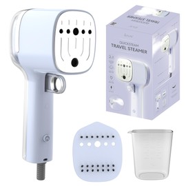 SALAV® Quicksteam Portable Hand Held Garment Steamer for Clothes, 10 seconds Fast Heating Time, Removes Wrinkles on Clothes and Fabrics, No Drip Steam, Stainless Steel Plate (Peri)