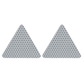 Quattroerre Fourerre 1649 Reflective Sticker Triangles, White, Set of 2