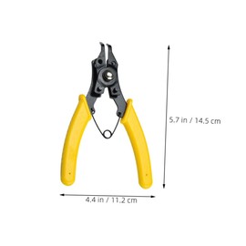 Operitacx 1 Set Heavy Duty Spring Loaded Circlip Pliers Multi Functional Tools for Automotive Repair Comfortable Grip Durable Materials for Internal External Use Convenient Storage Bag