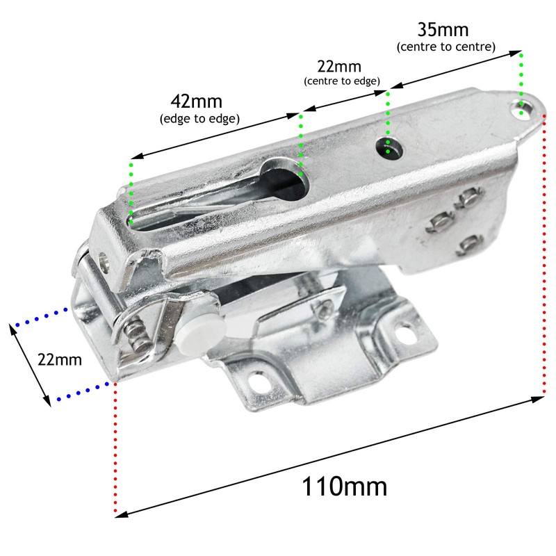 Belling Door Hinge for Schreiber APM6125 Integrated Fridge Freezer (Upper